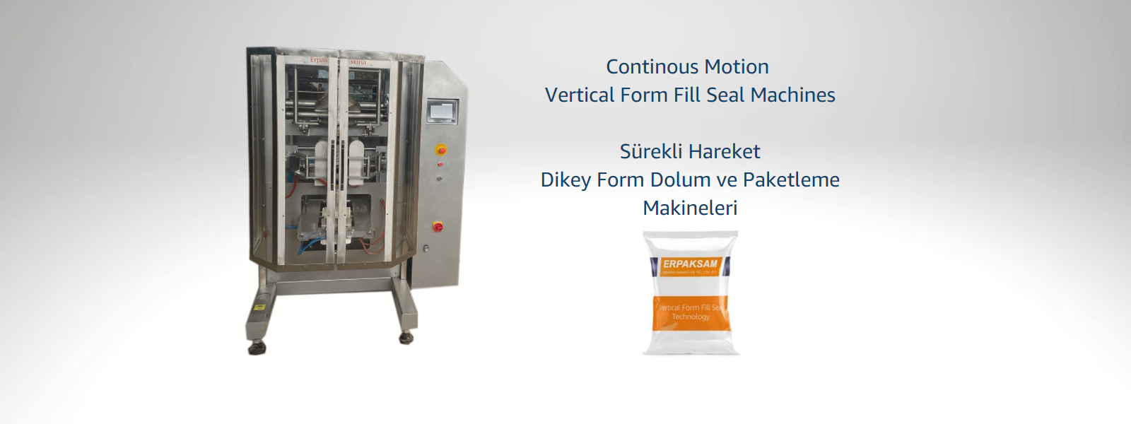 Sürekli Hareket Dikey Form Dolum ve Paketleme Makinesi